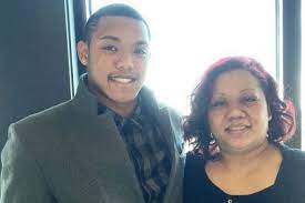 Addison Russell with his mother