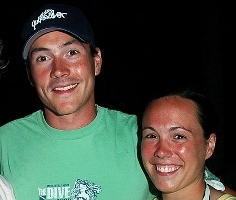 Chris Klein with his sister