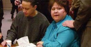 Vili Fualaau with his mother