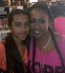Maia Campbell with her daughter
