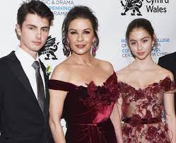Catherine Zeta-Jones with her children