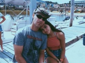 Isabela Moner with her father