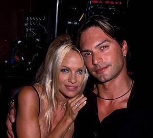 Pamela Anderson with her ex-boyfriend Marcus
