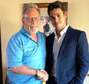 Mark Grossman with his father