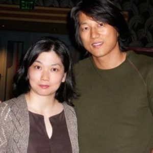Miki Yim with her husband