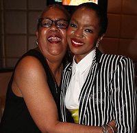Lauryn Hill with her mother