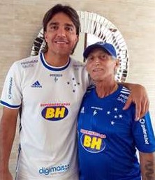 Marcelo Martins Moreno with his father