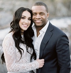 Randall Cobb with his wife