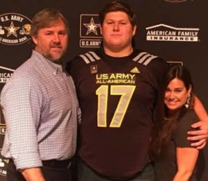 Creed Humphrey with his parents