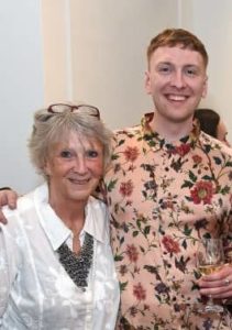 Joe Lycett with his mother