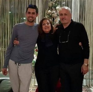 Nayel Nassar with his parents