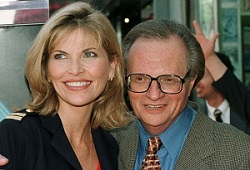 Larry King with his wife Shawn
