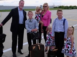 Stephanie Slemer with her husband & kids