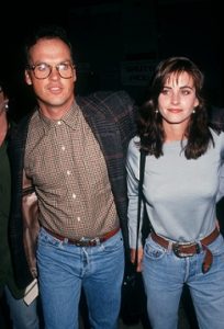 Michael Keaton with his ex-girlfriend Courtney