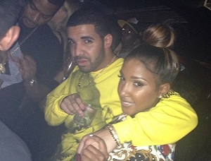 Bernice Burgos with her ex-boyfriend Drake