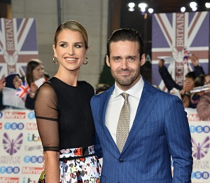 Spencer Matthews with his wife