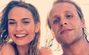 Josh Dylan with his girlfriend