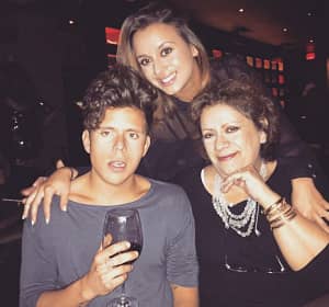 Rudy Mancuso with his mother & sister