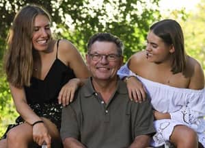 Steve Price with his daughters