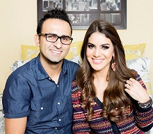 Camila Coelho with her husband