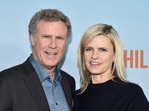 Will Ferrell with his wife