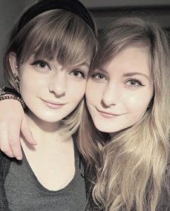 Ella Freya with her sister
