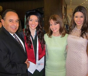 Camille Vasquez with her family